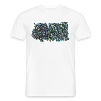 240719 03 - Männer T-Shirt - Weiß - Vorne - AI Model Male 178 dark (178cm)