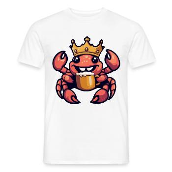 Crabe Crabe Bière Drôle - T-shirt homme - blanc - Devant - AI Model Male 178 dark (178cm)