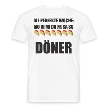 Döner Dönerbude Döner Kebab Dürüm Dönermann - Männer T-Shirt - Weiß - Vorne - AI Model Male 178 dark (178cm)