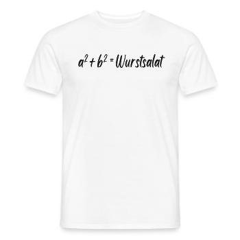 Mathe Mathematiker Humor Schule lustige Sprüche - Männer T-Shirt - Weiß - Vorne - AI Model Male 178 dark (178cm)