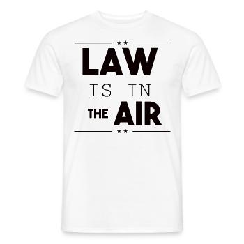 Jura Étudiant Études Design Law Is In The Air - T-shirt homme - blanc - Devant - AI Model Male 178 dark (178cm)