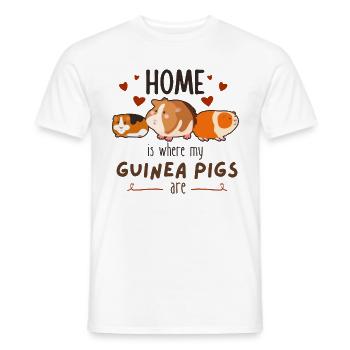 Chez moi, où sont mes cobayes - T-shirt homme - blanc - Devant - AI Model Male 178 dark (178cm)