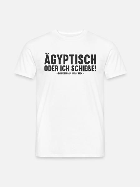Sachsen Sachse Sächsin lustiges sächsischer - Männer T-Shirt - Weiß
