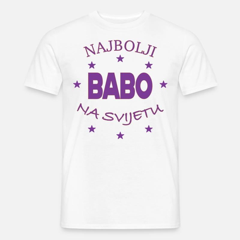 Babo Papa - Männer T-Shirt - Weiß