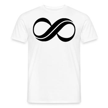 Unendlich Zeichen Symbole Geschenkidee - Männer T-Shirt - Weiß - Vorne - AI Model Male 178 dark (178cm)