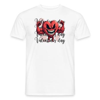 Valentinstag - böses Herz 1 / Gym Shirt - Männer T-Shirt - Weiß - Vorne - AI Model Male 178 dark (178cm)