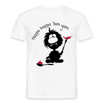 Monster Smuffel Hungrig Happa happa Yam yam - Männer T-Shirt - Weiß - Vorne - AI Model Male 178 dark (178cm)