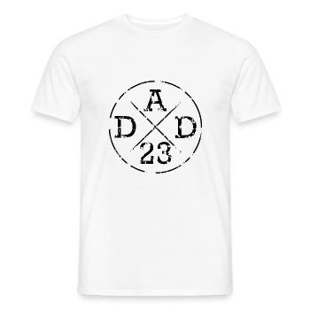 PAPA 23 - T-shirt homme - blanc - Devant - AI Model Male 178 dark (178cm)