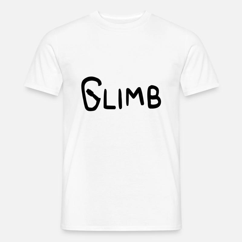KLETTERN - Männer T-Shirt - Weiß