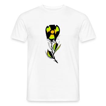 Plante radioactive colorée - T-shirt homme - blanc - Devant - AI Model Male 178 dark (178cm)