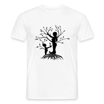 Liebe Mutter und Kind - Männer T-Shirt - Weiß - Vorne - AI Model Male 178 dark (178cm)