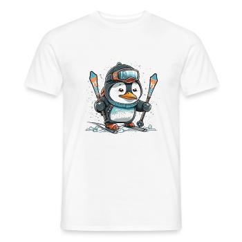 Descente froide - T-shirt homme - blanc - Devant - AI Model Male 178 dark (178cm)