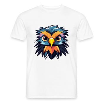 Eagle Bird Drawing - Men's T-Shirt - white - Front - AI Model Male 178 dark (178cm)