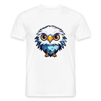 Eagle Bird Drawing - Men's T-Shirt - white - Front - AI Model Male 178 dark (178cm)