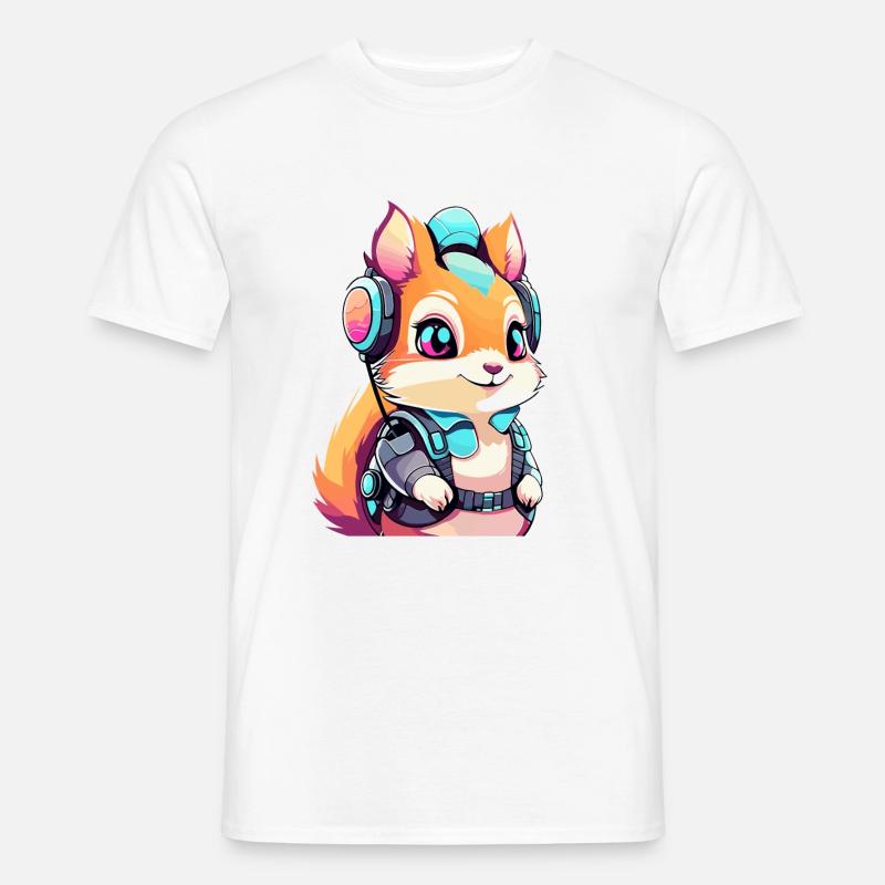 Eichhörnchen Illustration - Männer T-Shirt - Weiß
