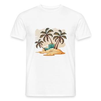 The Beachcomber - Men's T-Shirt - white - Front - AI Model Male 178 dark (178cm)