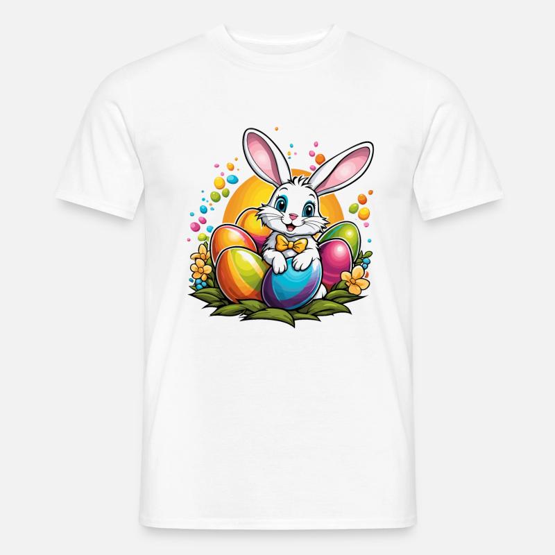 Easter Bunny Easter Illustration - Men's T-shirt - white