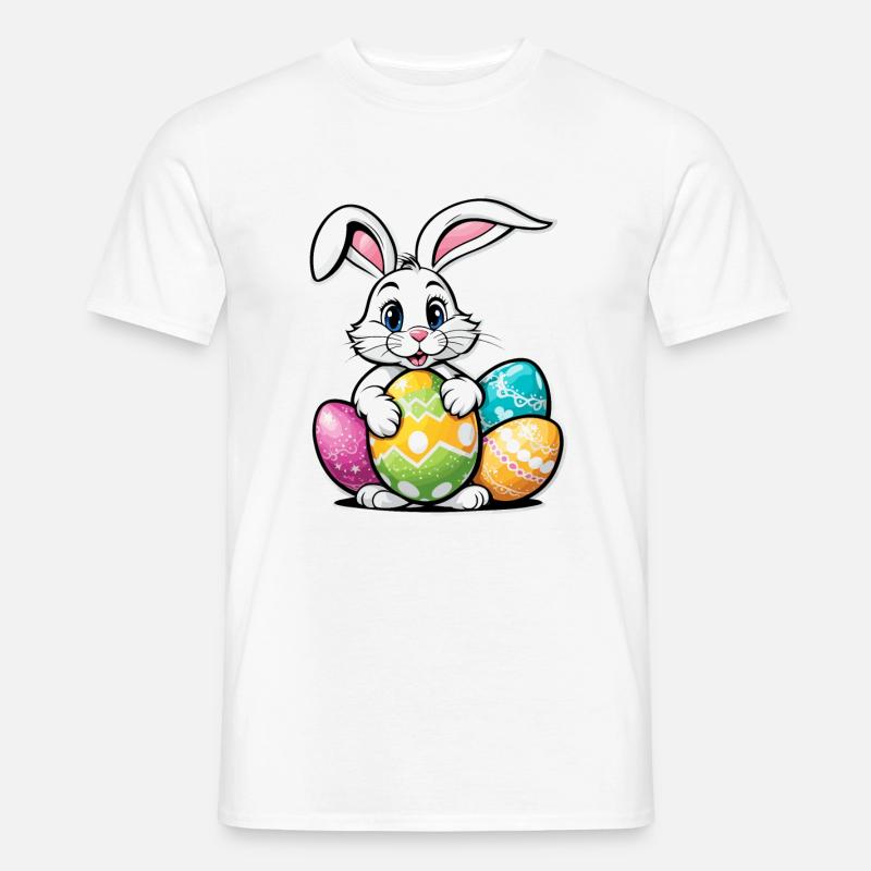 Easter Bunny Easter Illustration - Men's T-shirt - white