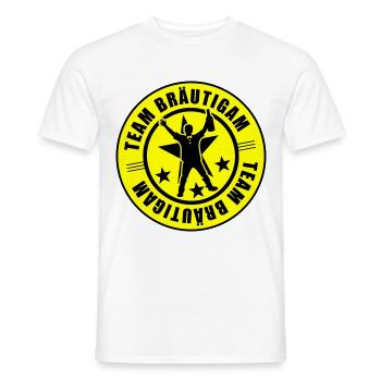 Team Bräutigam Hochzeit - Männer T-Shirt - Weiß - Vorne - AI Model Male 178 dark (178cm)