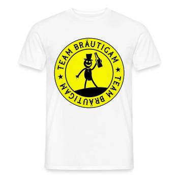 Hochzeit Bräutigam Team - Männer T-Shirt - Weiß - Vorne - AI Model Male 178 dark (178cm)