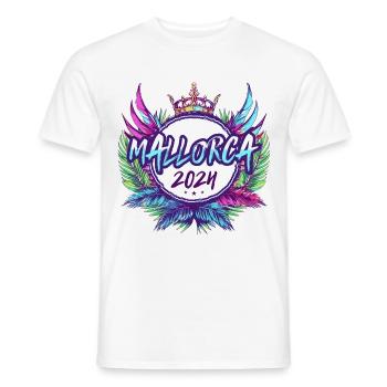 Majorque 2024 Coloré - T-shirt homme - blanc - Devant - AI Model Male 178 dark (178cm)