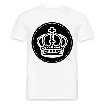 Krone Symbol Kreis - Männer T-Shirt - Weiß - Vorne - AI Model Male 178 dark (178cm)