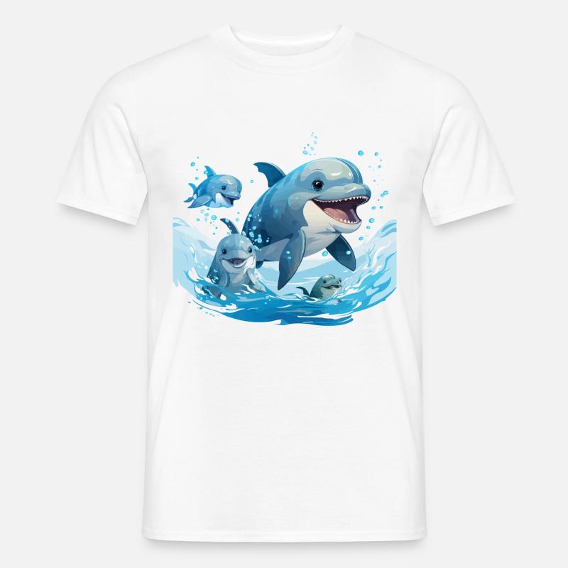 Dolphins Dance - Men’s T-shirt - white