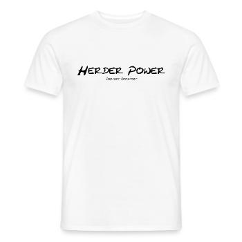 Dutch Shepherd - Men's T-Shirt - white - Front - AI Model Male 178 dark (178cm)