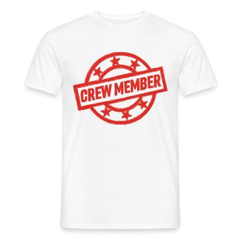 Crew Stempel Team Symbole - Männer T-Shirt - Weiß - Vorne - AI Model Male 178 dark (178cm)
