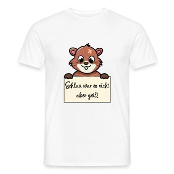 Bieber lustiger Spruch humor Gefängnisbild - Männer T-Shirt - Weiß - Vorne - AI Model Male 178 dark (178cm)