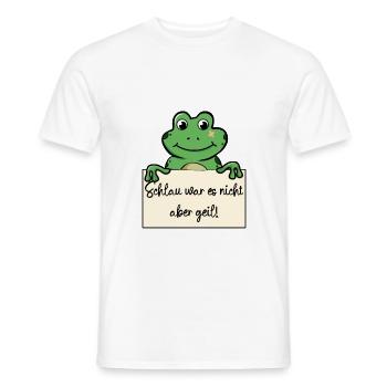Frosch lustiger Spruch humor Gefängnisbild - Männer T-Shirt - Weiß - Vorne - AI Model Male 178 dark (178cm)