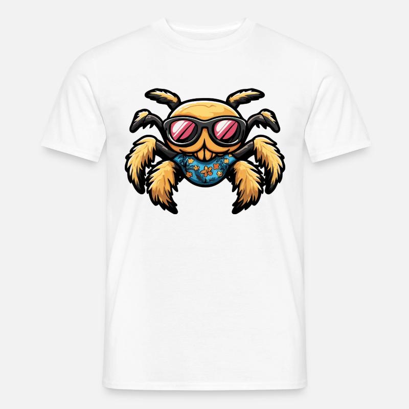 Tarantula Comic Cool Sommer - Männer T-Shirt - Weiß