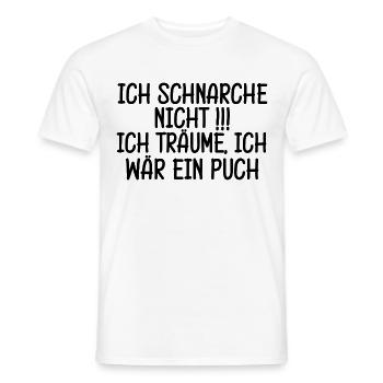Puch Schnarchen Träume Geburtstag Opa - Männer T-Shirt - Weiß - Vorne - AI Model Male 178 dark (178cm)