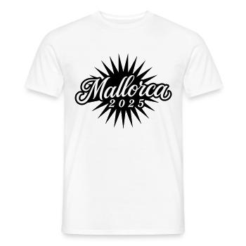 Mallorca 2025 - Männer T-Shirt - Weiß - Vorne - AI Model Male 178 dark (178cm)