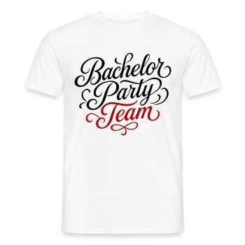 Bachelor Party Team - Männer T-Shirt - Weiß - Vorne - AI Model Male 178 dark (178cm)