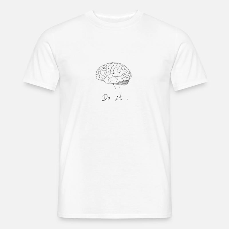 Brainstormer Tee - Männer T-Shirt - Weiß
