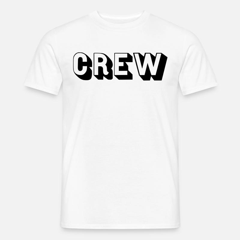 Crew - Team - Geschenkidee - Männer T-Shirt - Weiß