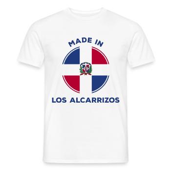 Los Alcarrizos - T-shirt homme - blanc - Devant - AI Model Male 178 dark (178cm)