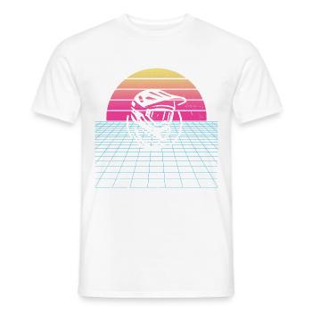 Cyclisme Femme VTT Homme Vélo de montagne Cyclisme - T-shirt homme - blanc - Devant - AI Model Male 178 dark (178cm)