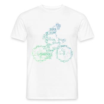 Cyclisme Cyclisme Vélo Homme - T-shirt homme - blanc - Devant - AI Model Male 178 dark (178cm)
