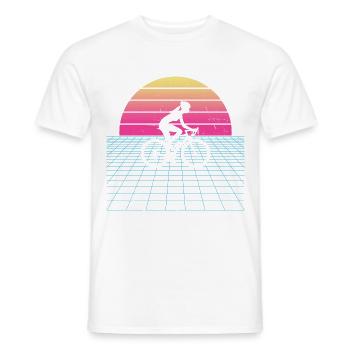 Bicycle Cycling Cycling Cycling Cyclists - Men's T-Shirt - white - Front - AI Model Male 178 dark (178cm)