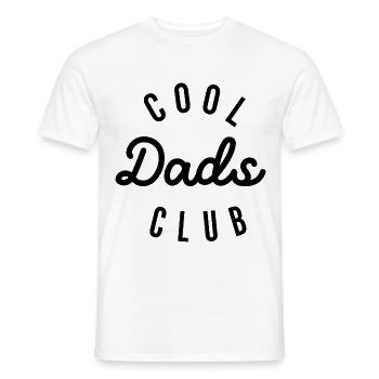 Cool Dads Club Shirt Retro Dad Father's Day - Männer T-Shirt - Weiß - Vorne - AI Model Male 178 dark (178cm)
