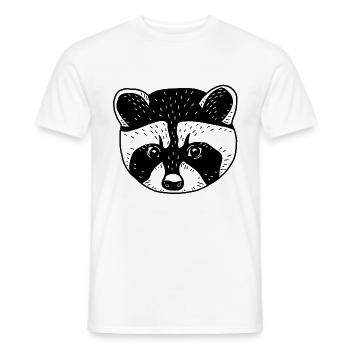 Waschbär - Männer T-Shirt - Weiß - Vorne - AI Model Male 178 dark (178cm)