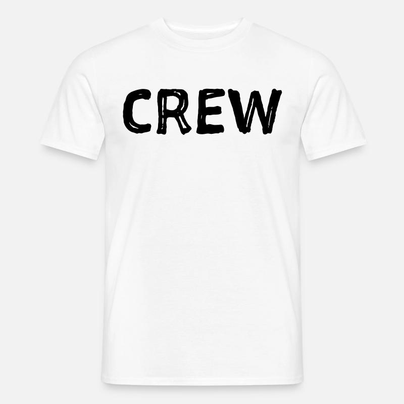 Crew - Team - Geschenkidee - Männer T-Shirt - Weiß