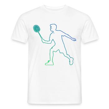 Joueurs de badminton Badminton femmes Badminton - T-shirt homme - blanc - Devant - AI Model Male 178 dark (178cm)