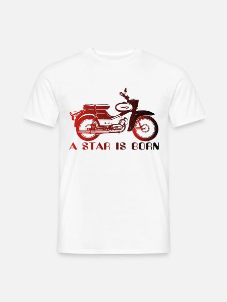 Simson Star is Born - Männer T-Shirt - Weiß