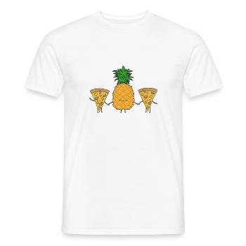 Pizza Hawaii - Idée cadeau drôle pour les fans de pizza - T-shirt homme - blanc - Devant - AI Model Male 178 dark (178cm)
