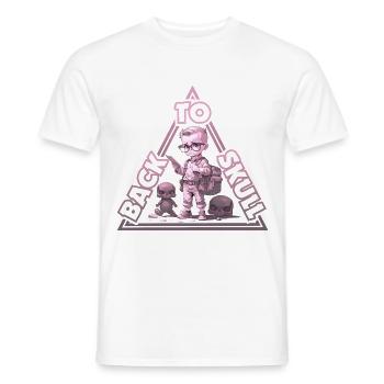 Back to school - Men's T-Shirt - white - Front - AI Model Male 178 dark (178cm)