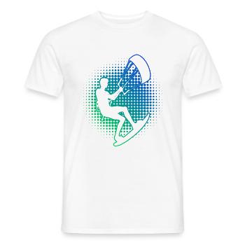 Kitesurfing Women's Kite Kitesurfer Kiten Kitesurf - T-shirt homme - blanc - Devant - AI Model Male 178 dark (178cm)