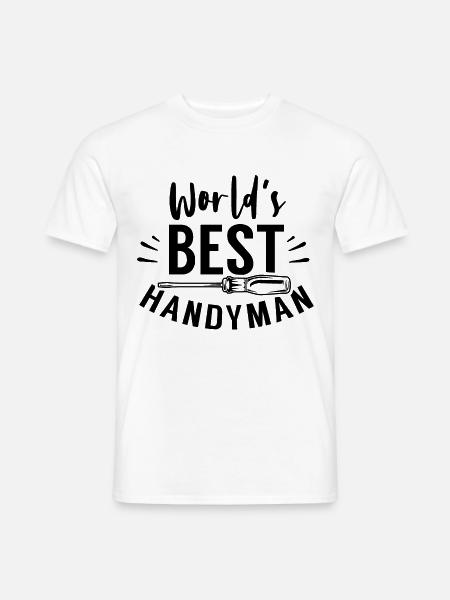 Weltbester Heimwerker Handwerker Heimwerken - Männer T-Shirt - Weiß